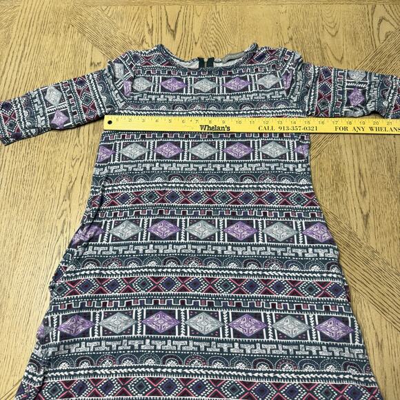 Loveappella Purple Geometric‎ Print Mini Dress - Picture 7 of 10